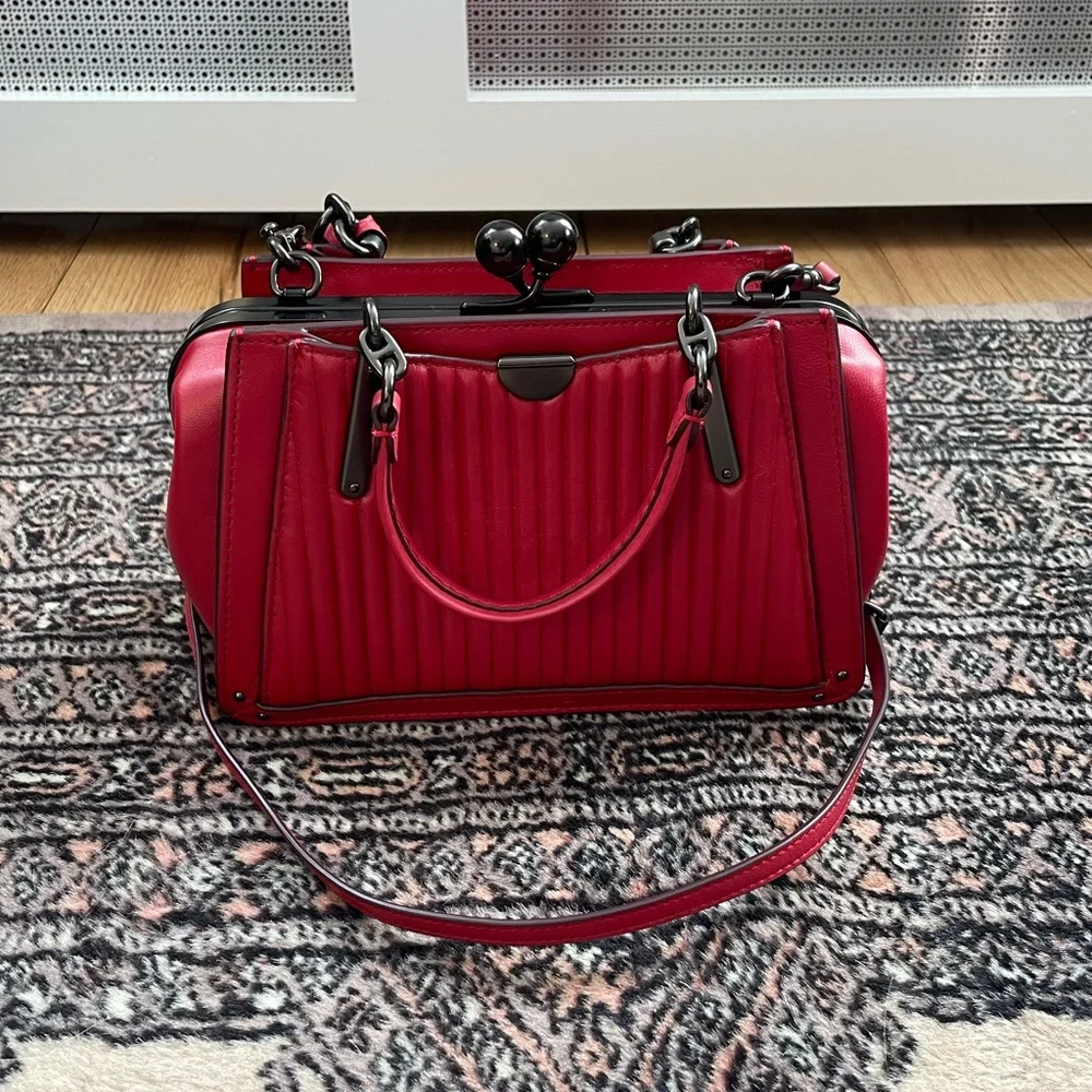 Coach Scarlet Satchel with Heart Accent - Picture 7 of 14
